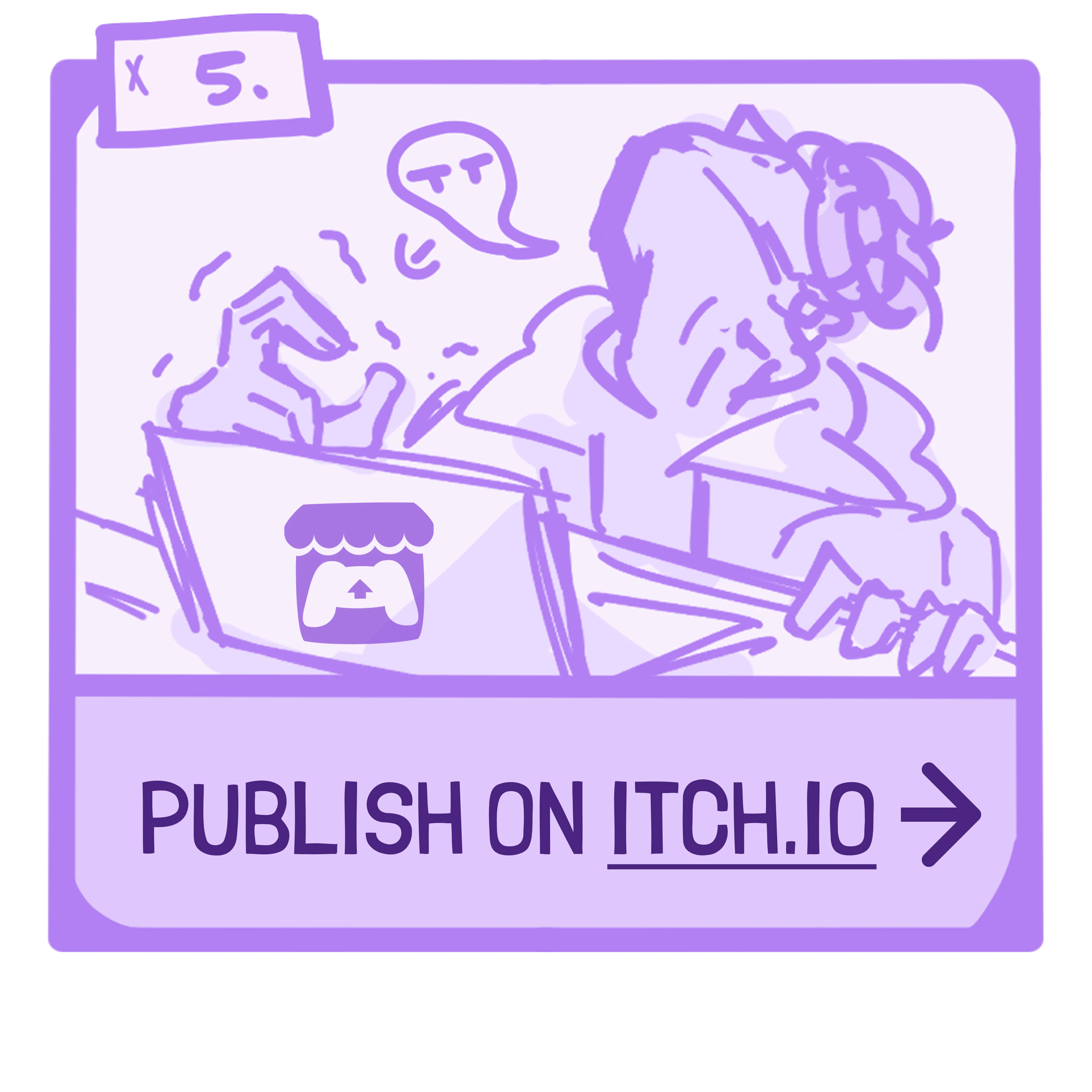 Publish the visual novel on itch.io!